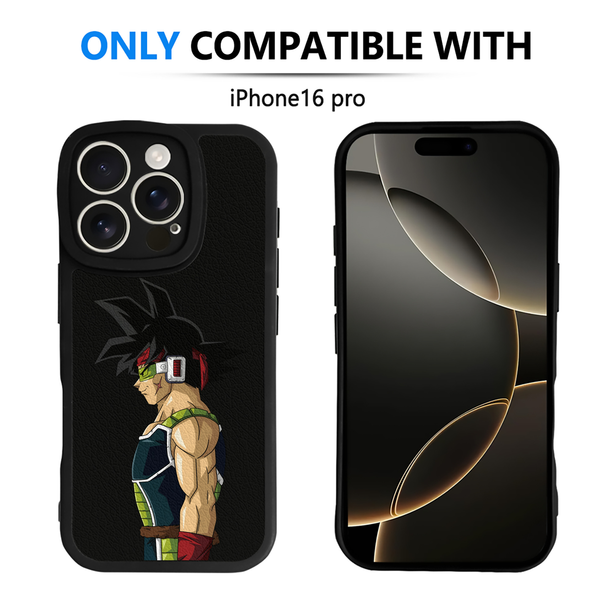 （画像用） ドラゴンボール バーダック DRAGON BALL Burdock 【iPhone 16シリーズ対応】シリコンスマホケース（レザー調） 材質：シリコン